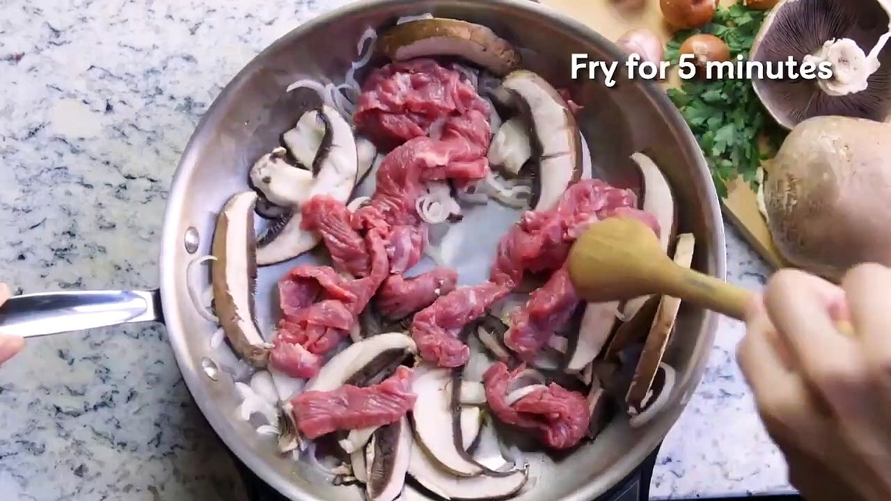 Mushroom And Steak Stroganoff Recipe British Heart Foundation video