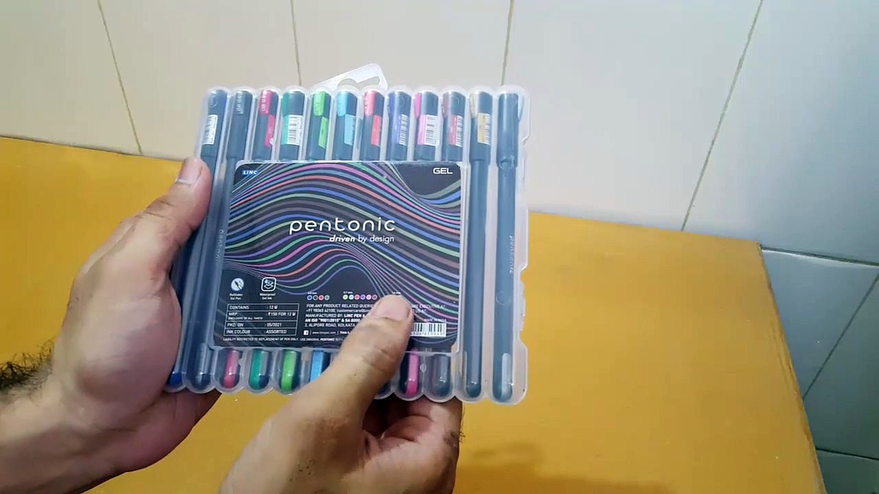 Unboxing and Review of Linc Pentonic Multi Ink Colour Gel Pen set for