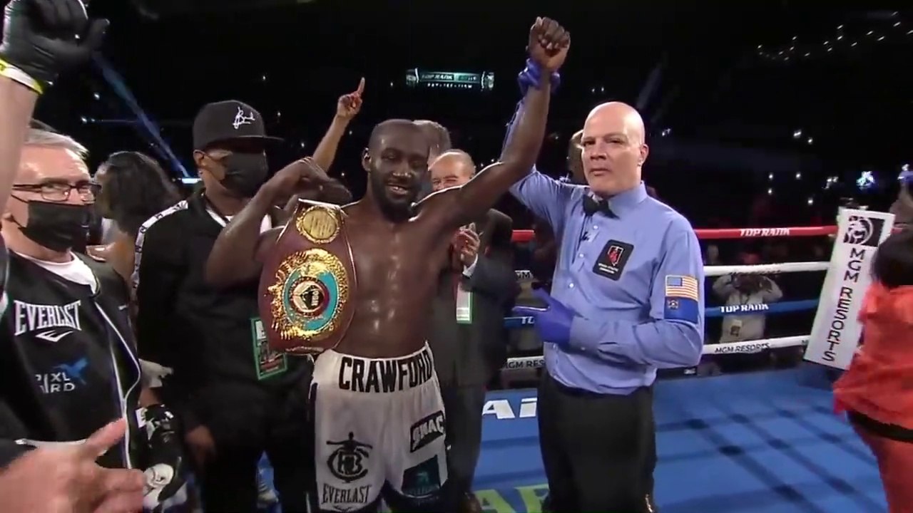 Terence Crawford Highlight Reel Knockout of Shawn Porter, Keeps