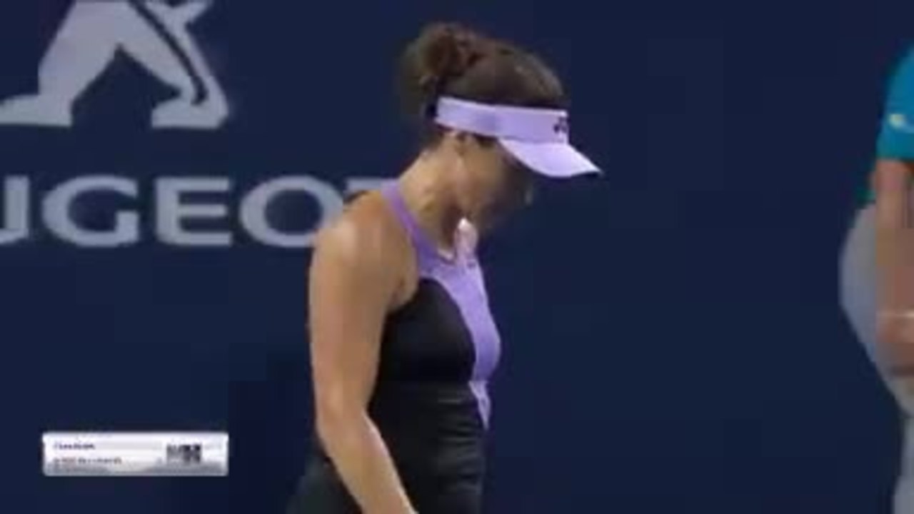 Miami Maria fait tomber Stephens, la tenante du titre Vidéo Dailymotion