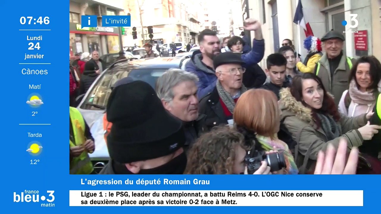 Le député des PyrénéesOrientales Romain Grau raconte son agression Vidéo Dailymotion