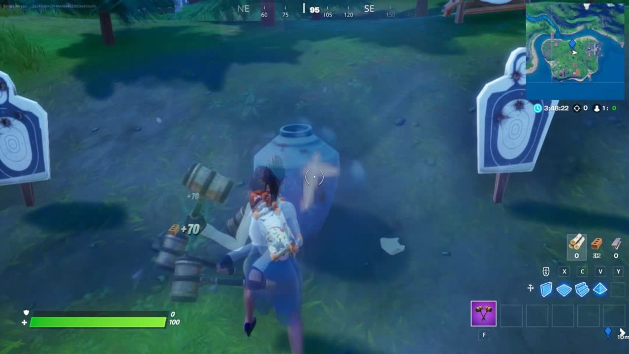 Chapitre 2, saison 4 Utiliser une emote après avoir cassé un vase en