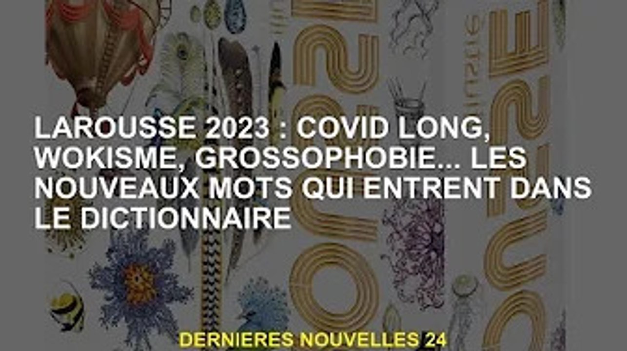 nouveau mot dictionnaire 2023 Larousse 2023 : Long Covid, Wokisme, Grossophobie... De Nouveaux Mots Entrent Dans Le Dictionnaire - Vidéo Dailymotion