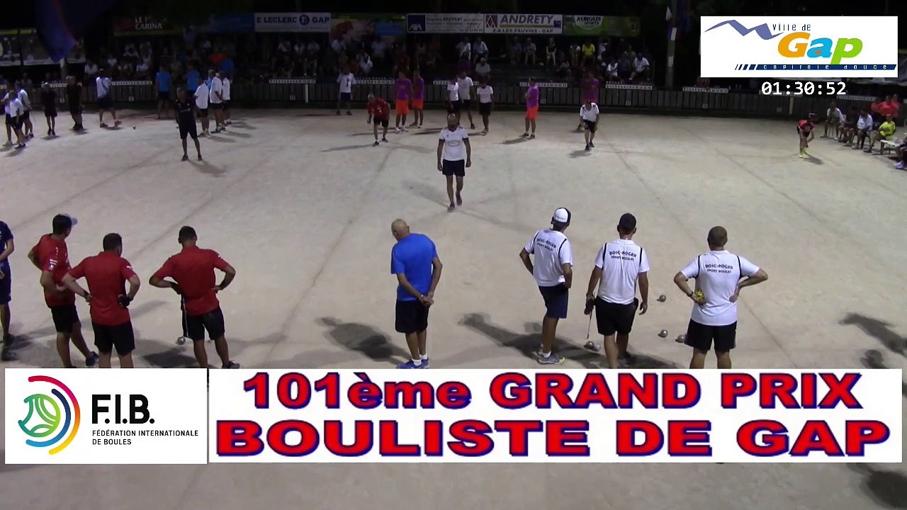 Huitièmes de finale, 101ème Grand Prix Bouliste, Gap 2022 Vidéo