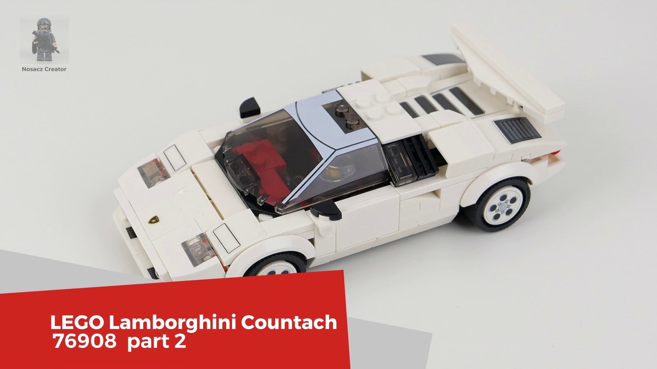 LEGO Speed Champions 76908 Countach unboxing and pure build part 2