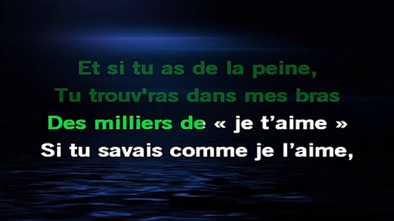 KARAOKE Slimane Des milliers de je t’aime Vidéo Dailymotion