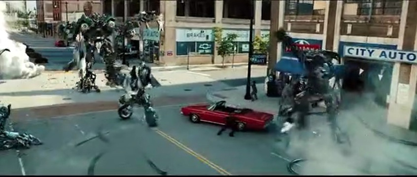 Transformers： Dark of the Moon (2011) Freeway Chase Only Action [4K