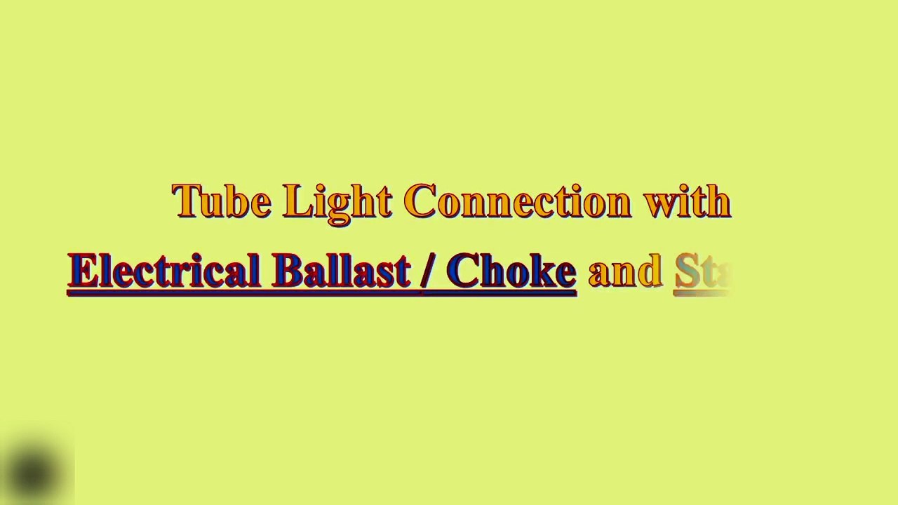 wiring for fluorescent tube lights Video Dailymotion