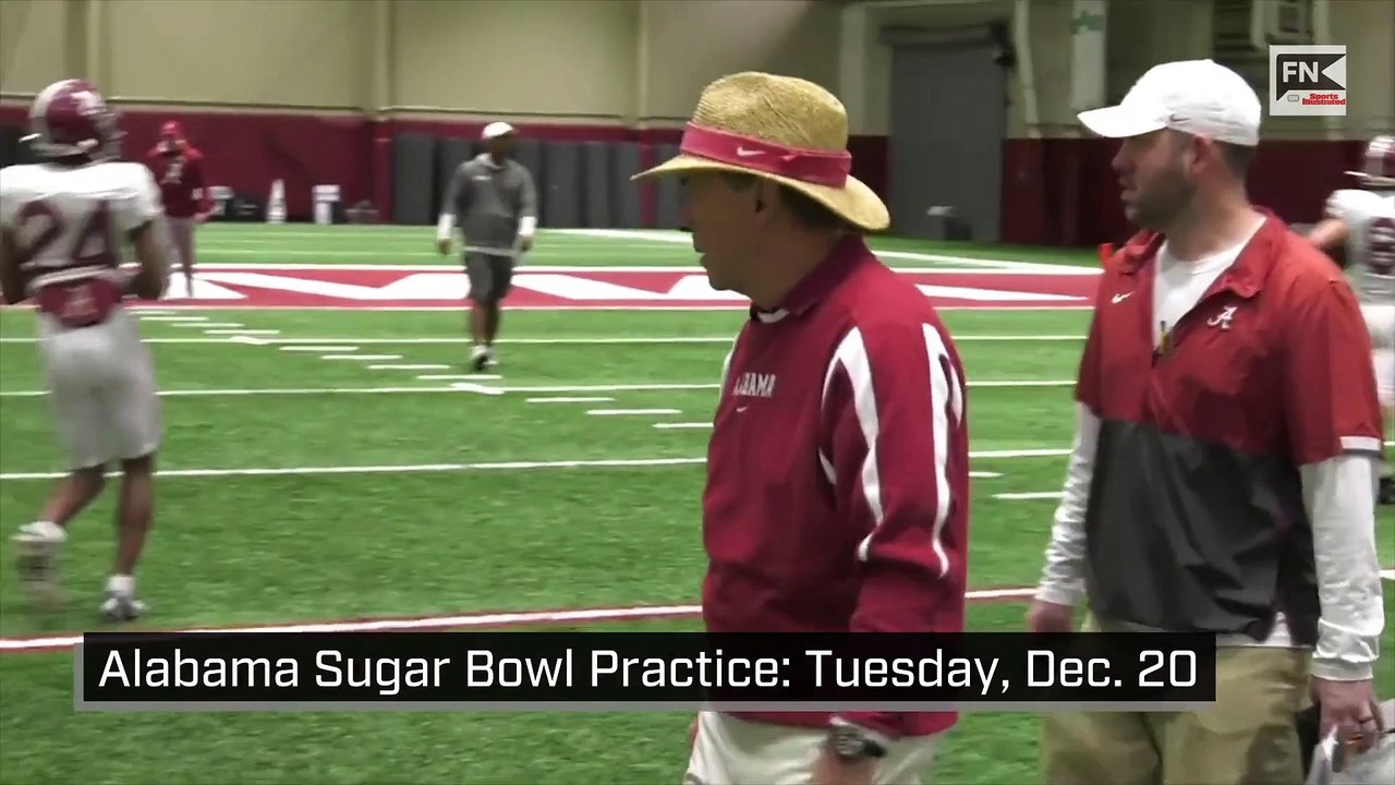 Alabama Sugar Bowl Practice Tuesday, Dec 20 video Dailymotion