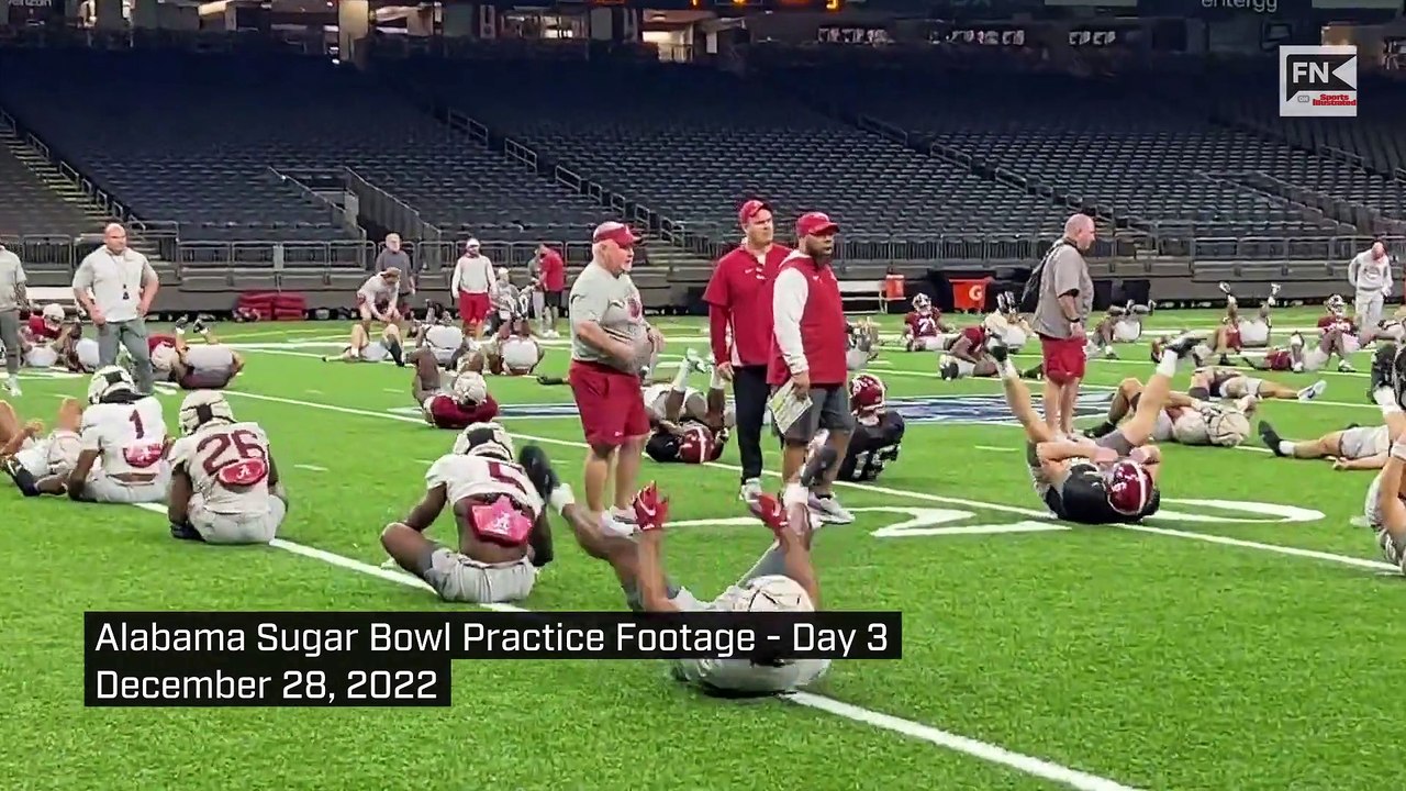 Alabama Sugar Bowl Practice Footage Day 3 video Dailymotion