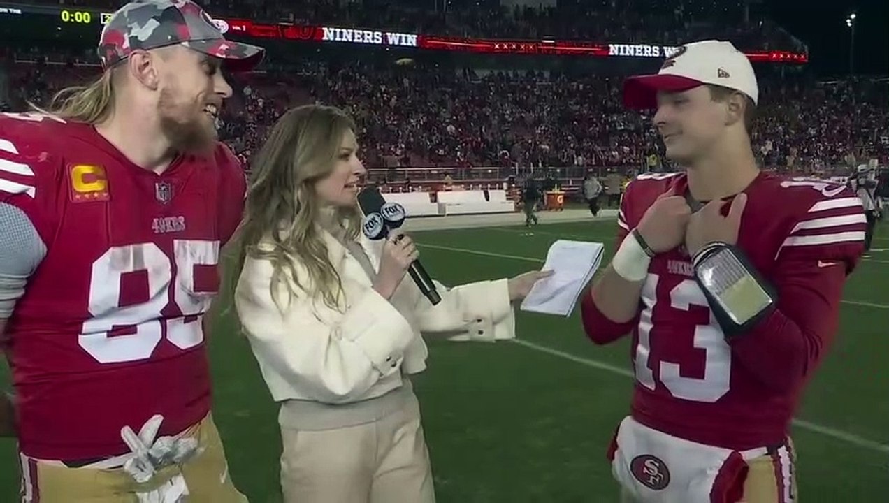 49ers' Brock Purdy and Kittle on advancing to the NFC
