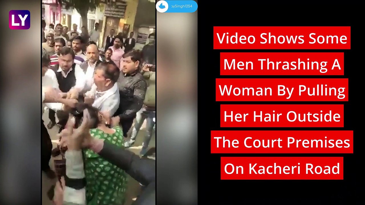 Uttar Pradesh Woman Thrashed By InLaws Outside Court Premises In Etah