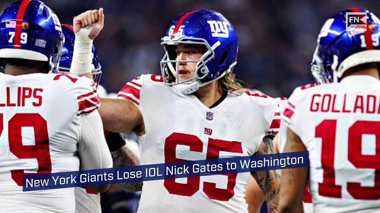 New York Giants Lose IOL Nick Gates to Washington video Dailymotion