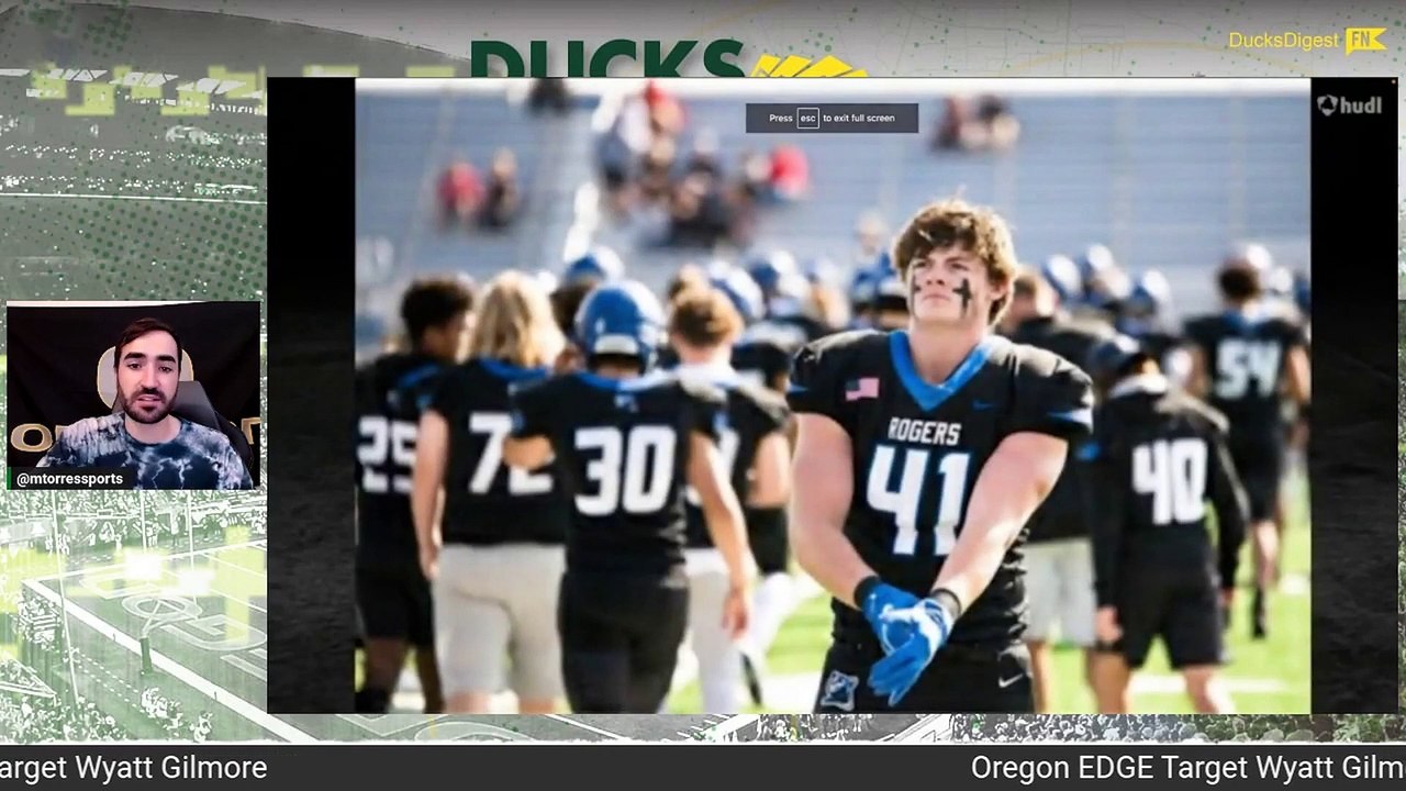 Wyatt Gilmore Oregon Football Visit video Dailymotion