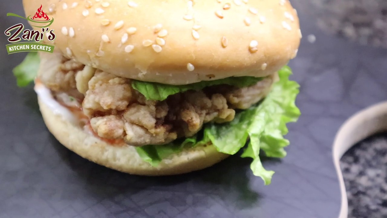 KFC Zinger Burger Recipe Chicken Burger Recipe Zinger Chicken