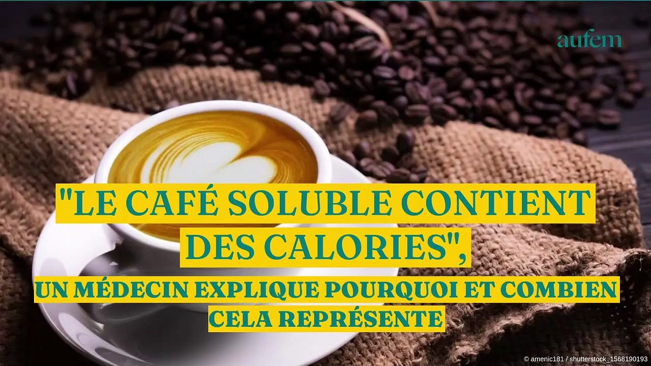 "Le café soluble contient des calories", un médecin explique pourquoi