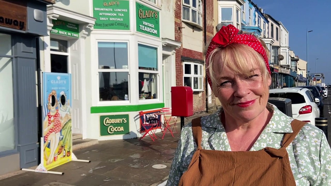 Glady's Vintage Tea Room reopens in Hartlepool video Dailymotion