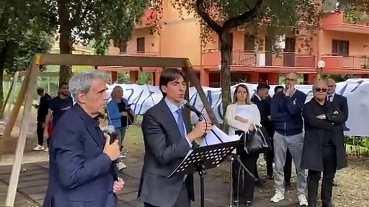 Giardino Felice Pulici le parole dell'Assessore Onorato Video