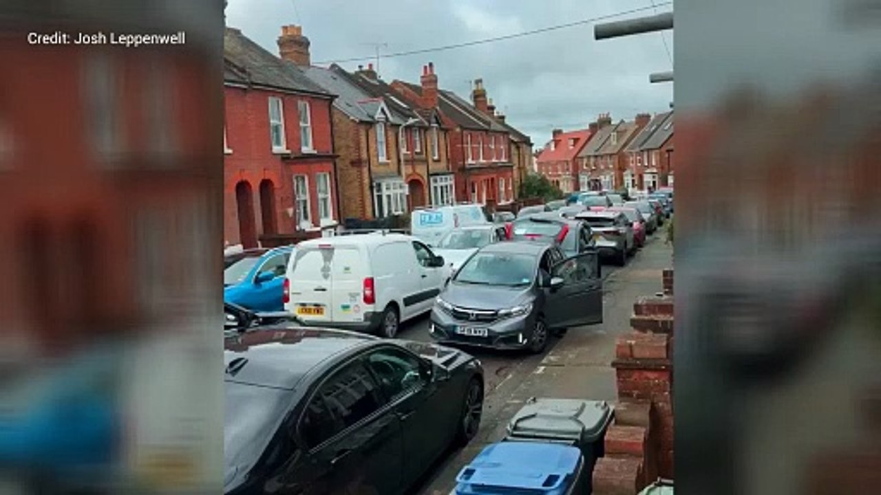 Ambulance stuck in ‘absolute carnage’ as drivers avoid road closure on