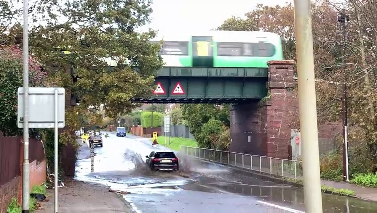Notorious flood area in Westcourt Drive, Bexhill, on November 9 2023
