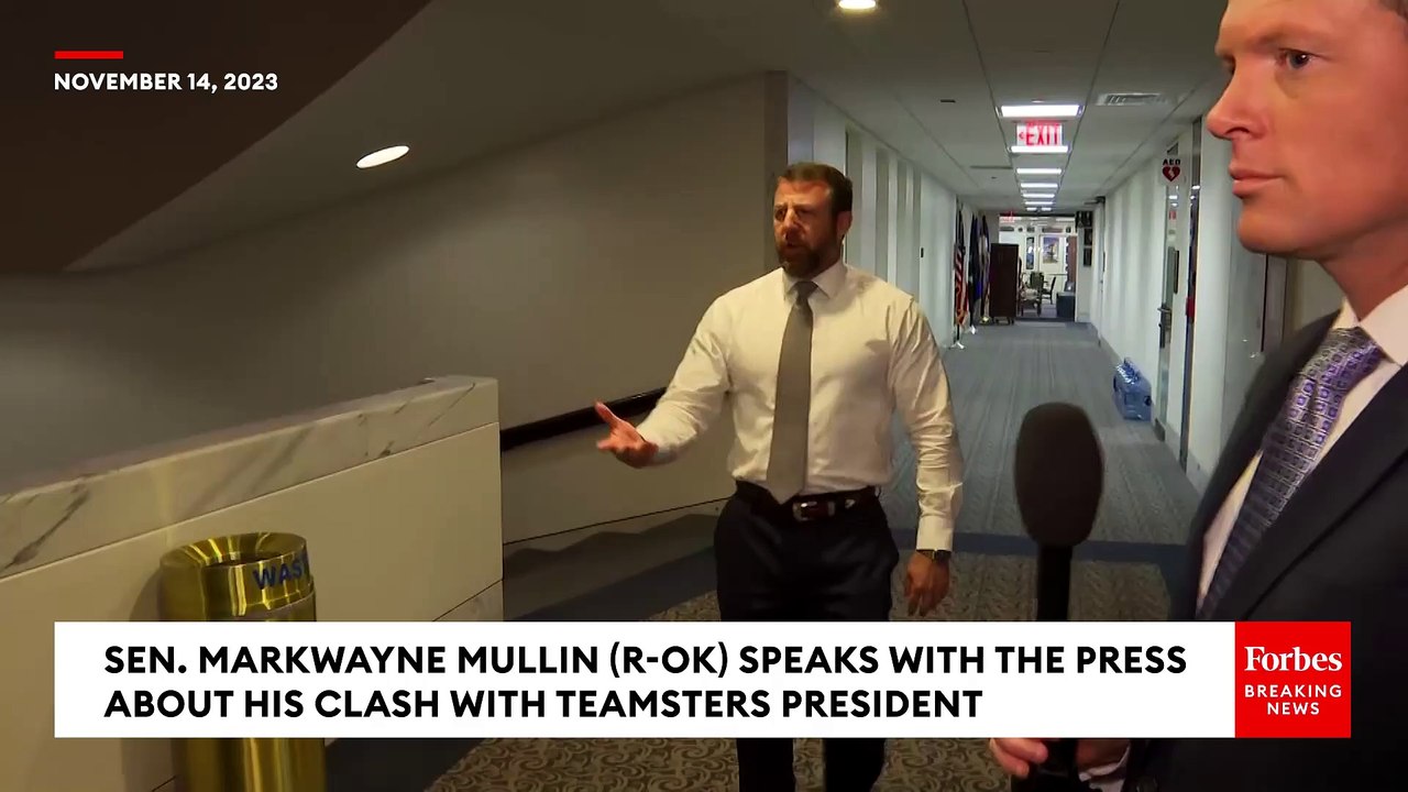 BREAKING NEWS Markwayne Mullin Defends Asking Teamsters Boss To Fight