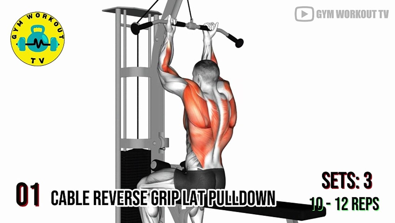 6 Best Exercises for Wider Lats Lat Workout at Gym video Dailymotion