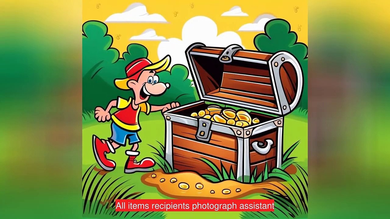 finding a chest of buried treasure in the backyard Kids Story Video