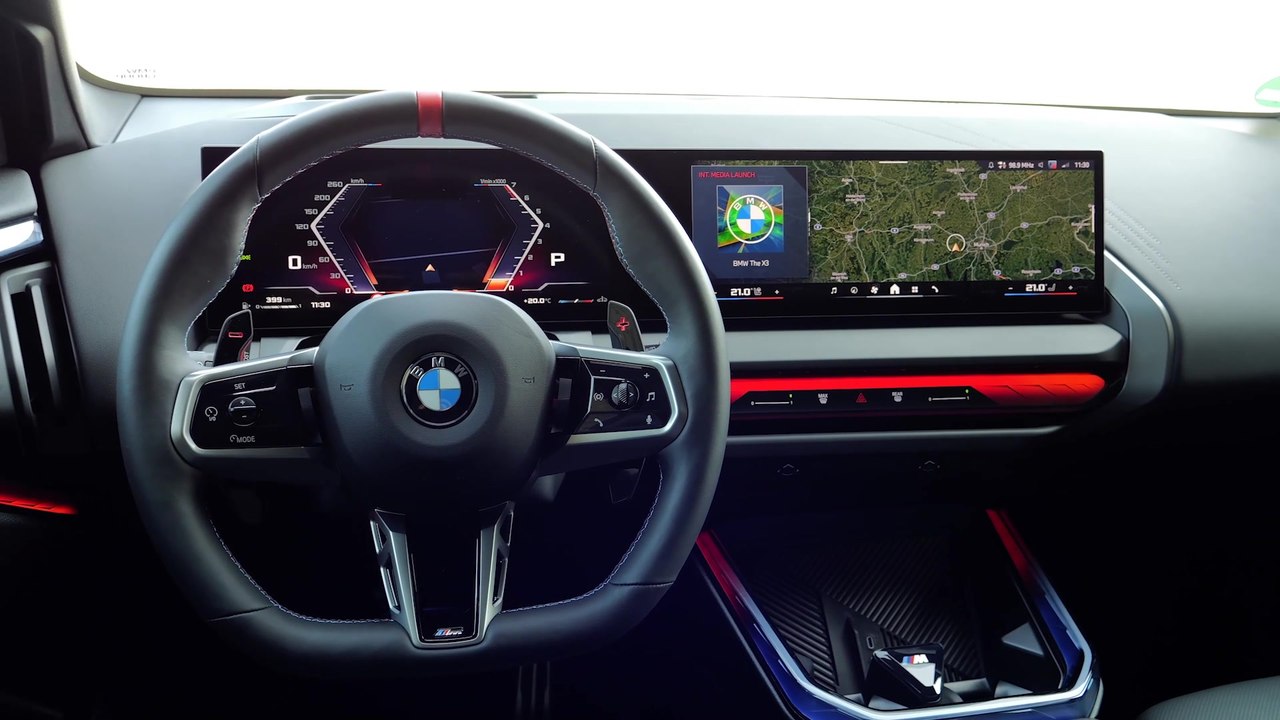 The new BMW X3 M50 xDrive Interior Design in Fire Red video Dailymotion