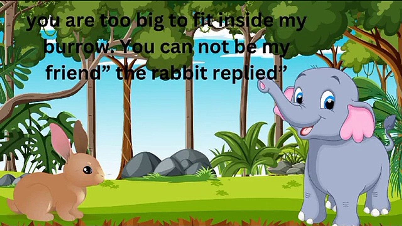 The elephant and his friends story in English __short story for kids