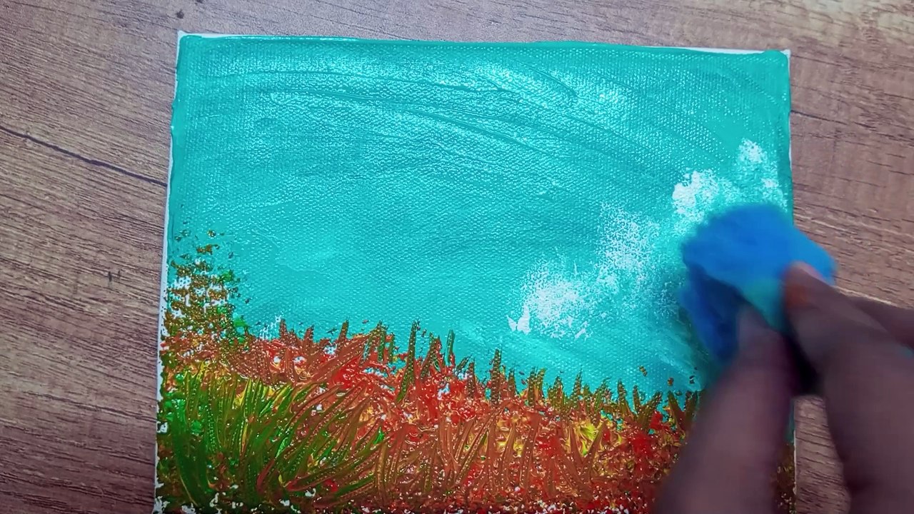 easy acrylic painting for beginners canvaspainting abstractpainting 