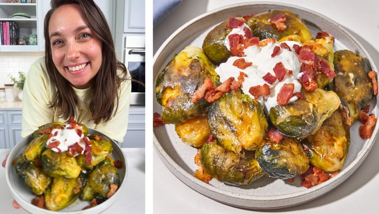 How to Make Loaded Smashed Brussels Sprouts video Dailymotion