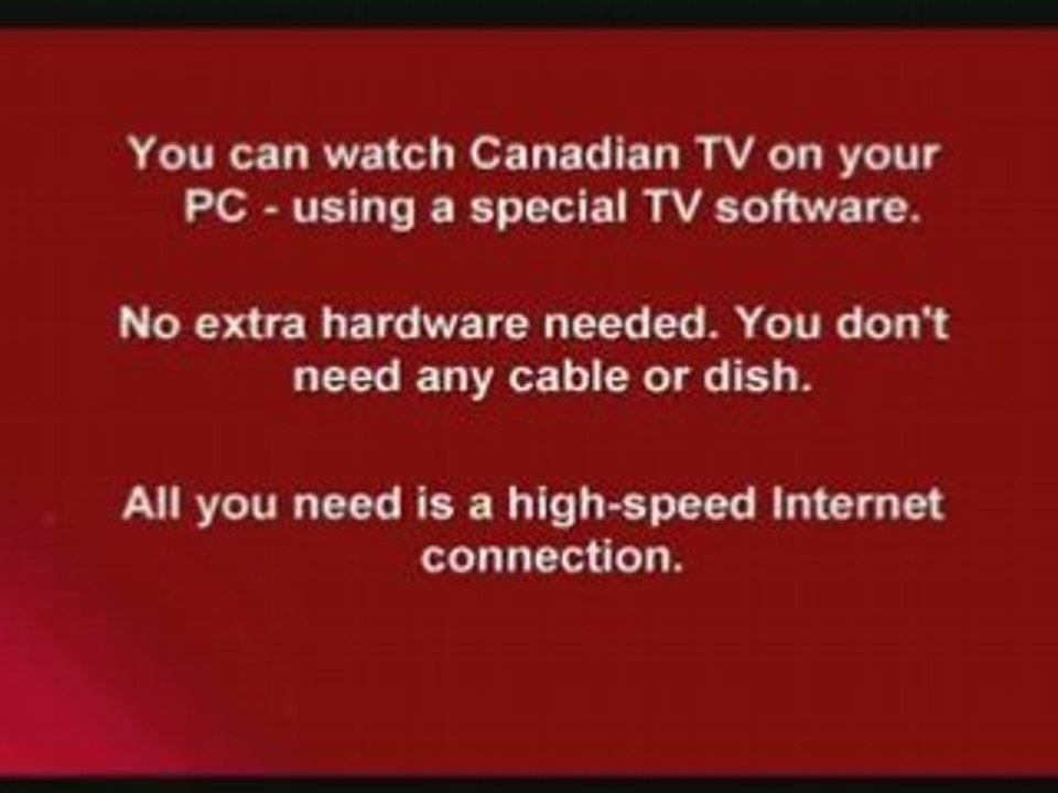 Canada TV channels online how to watch canadian television video