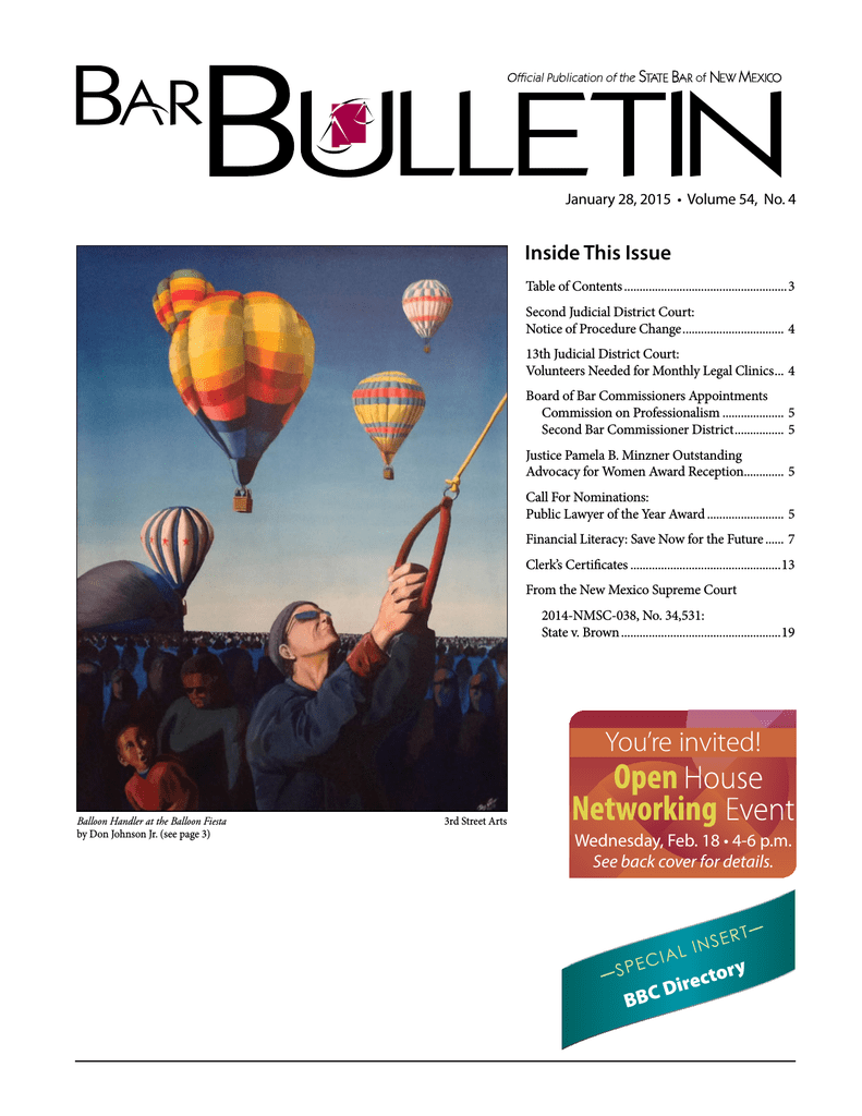 1/28 State Bar of New Mexico