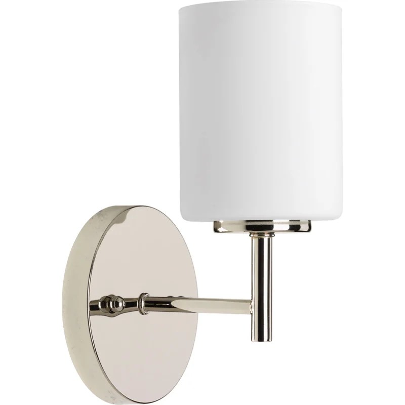 Progress Lighting P2131104 Polished Nickel Replay 1 Light Bathroom