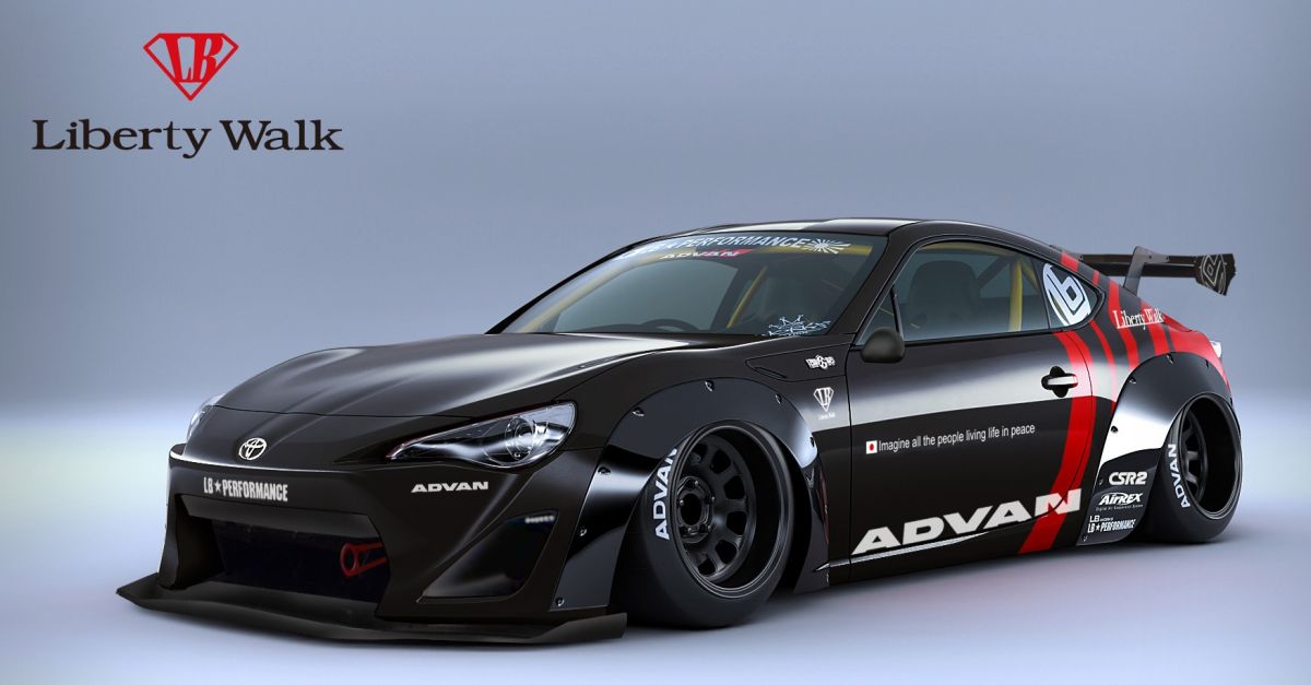 Toyota 86, Subaru BRZ get Liberty Walk widebody kit