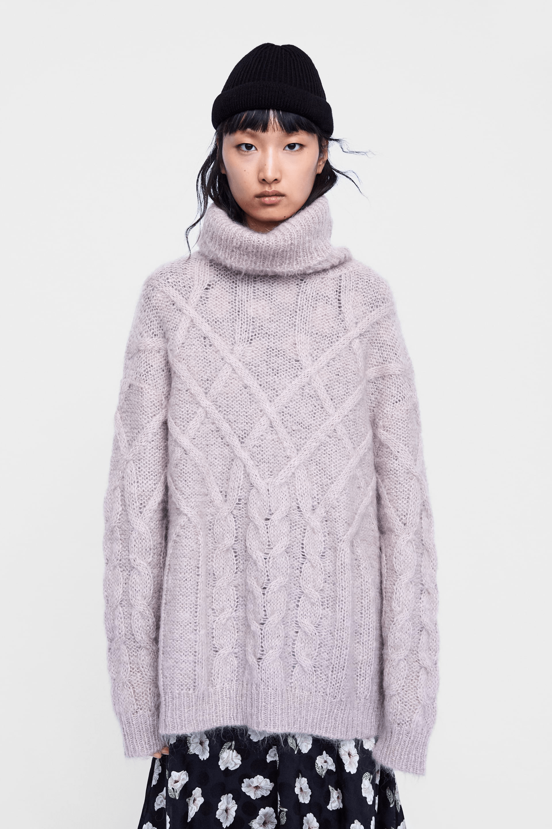 Zara + Cable Knit Sweater