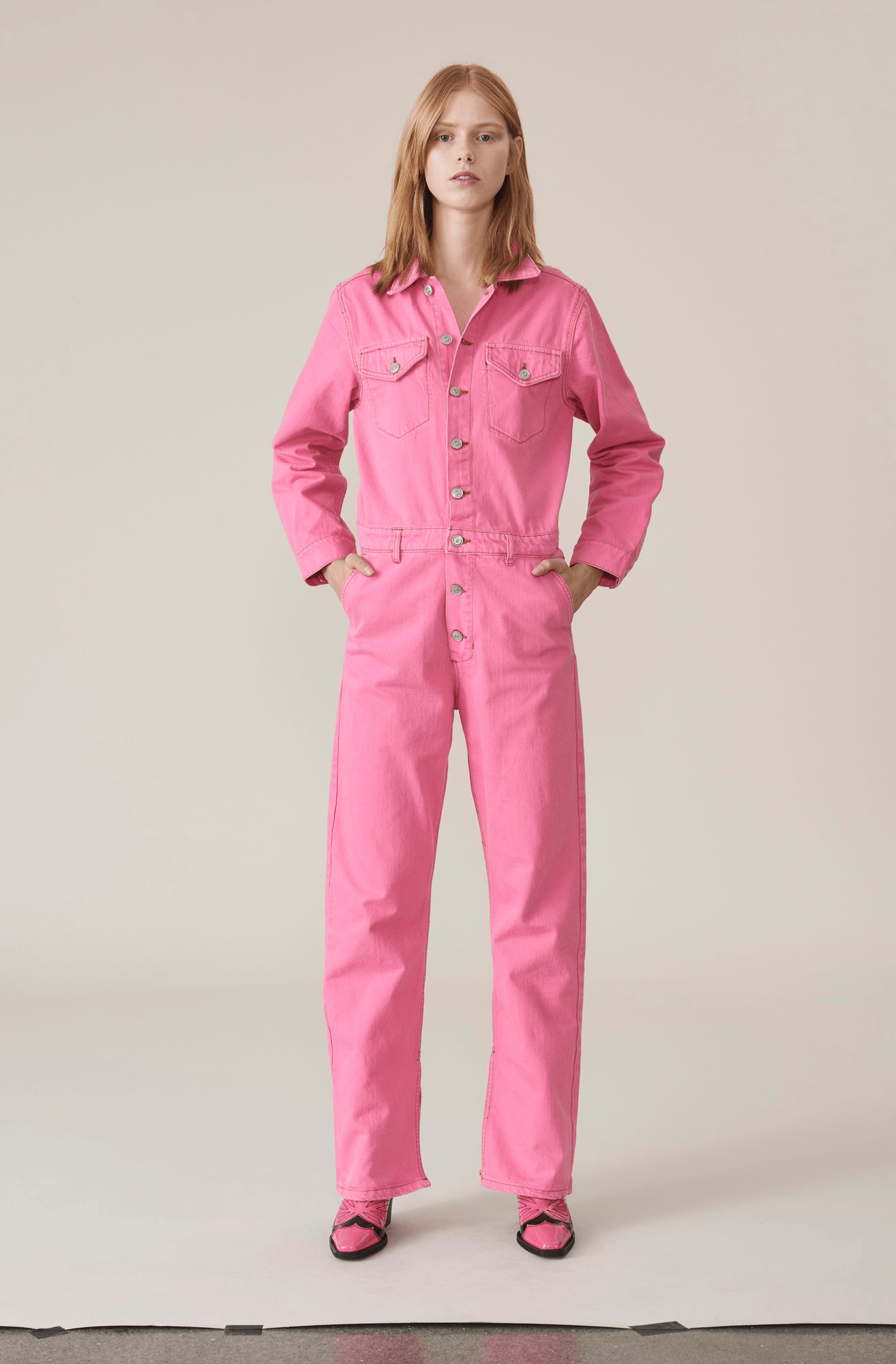 Ganni + Denim Jumpsuit