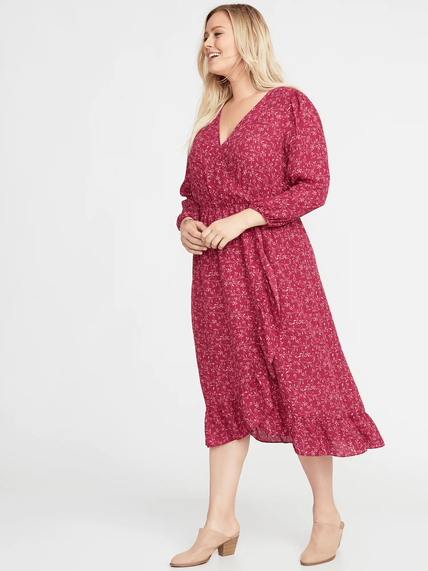 Old Navy + WaistDefined PlusSize FauxWrap Dress