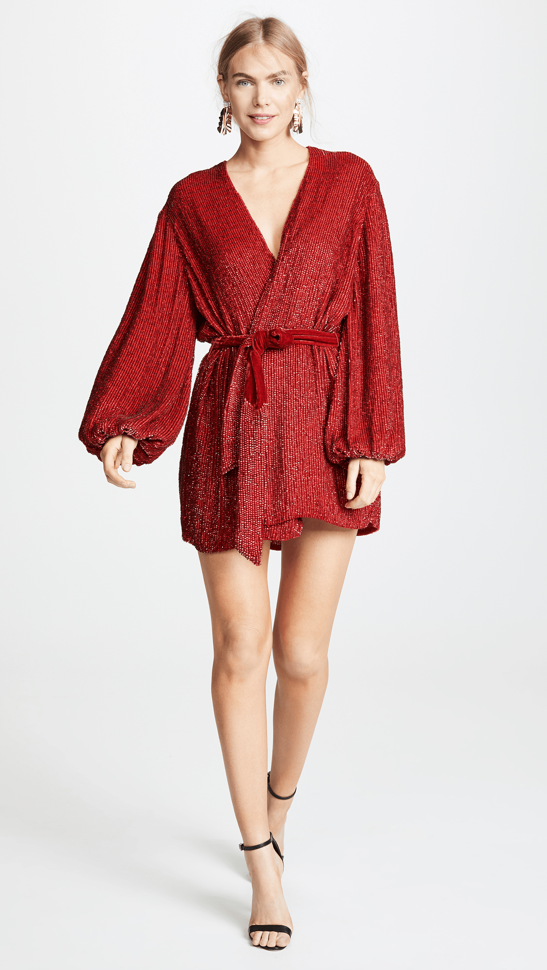 Retrofete + Gabrielle Sequined Robe Dress