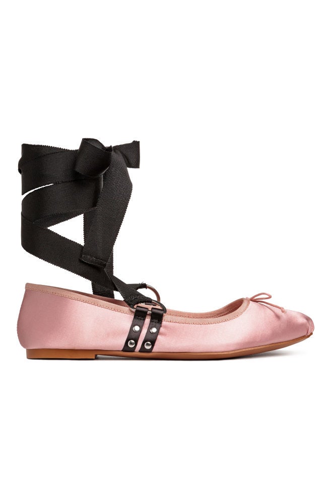 H&M + LaceUp Ballet Pumps