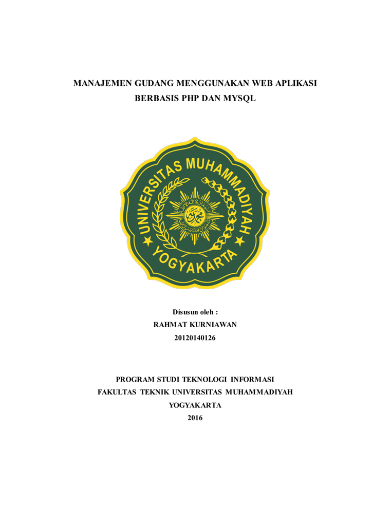 Cover - Umy Repository - Universitas Muhammadiyah Yogyakarta