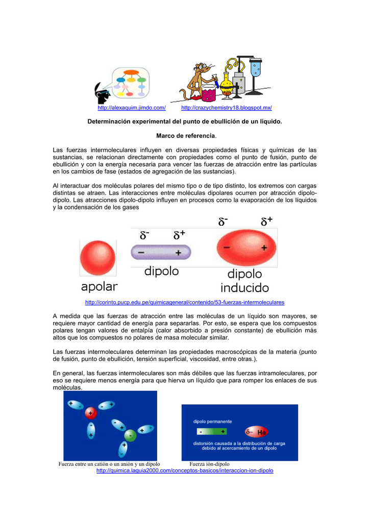 Determinación experimental del punto de ebullición de un líquido