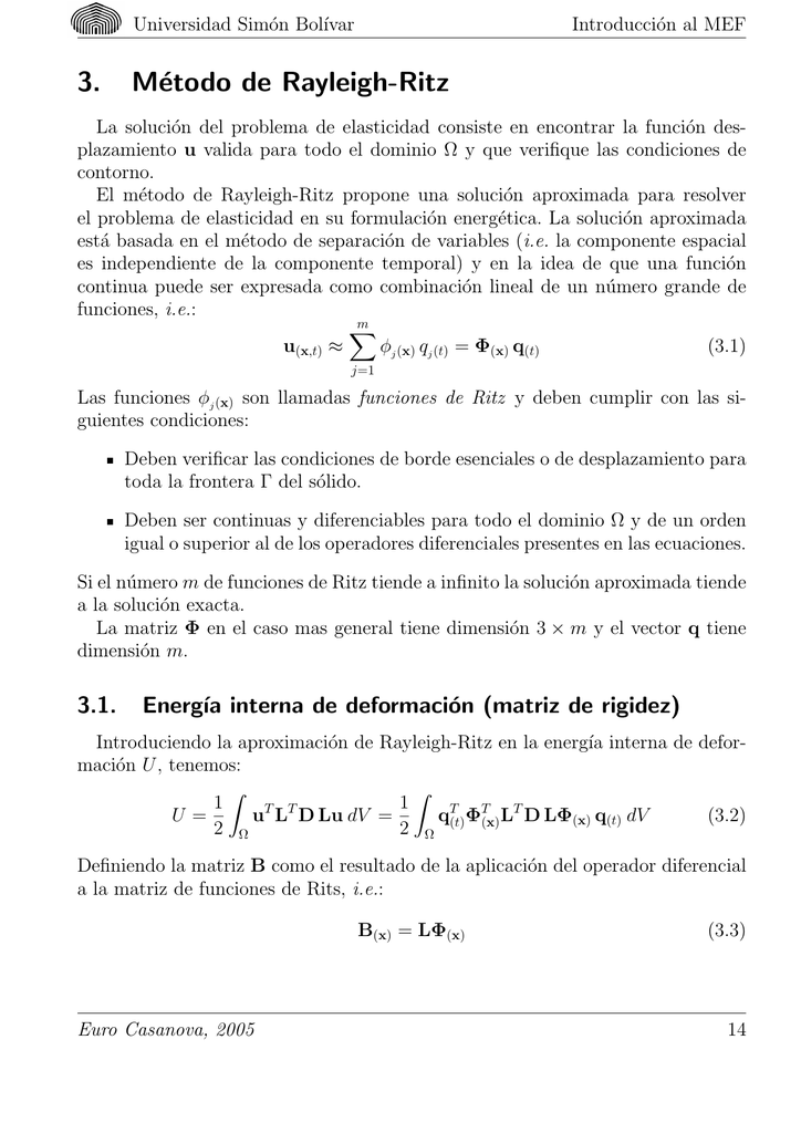 Método de RayleighRitz