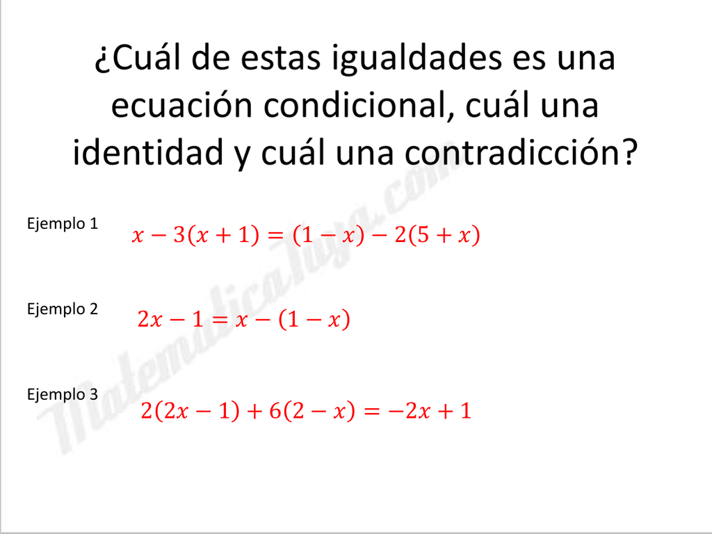 Pasos para resolver una ecuación
