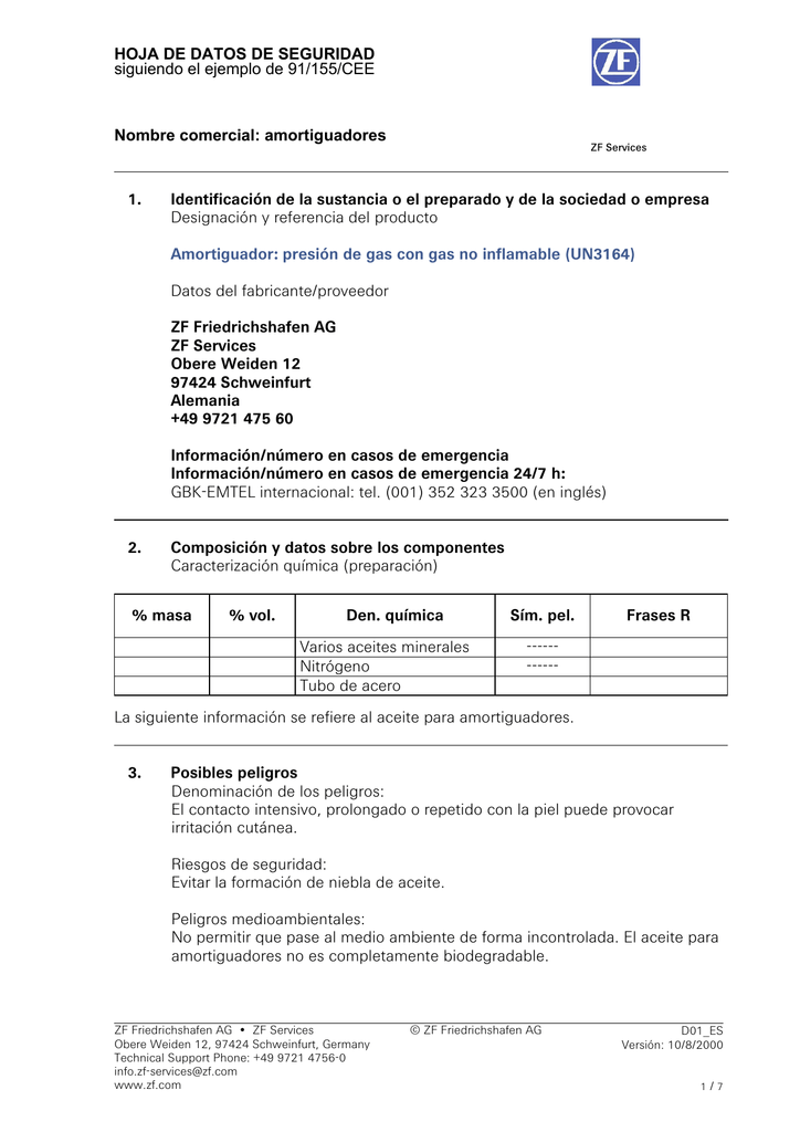 Datos De Identificacion De Una Empresa Ejemplo Ejemplo
