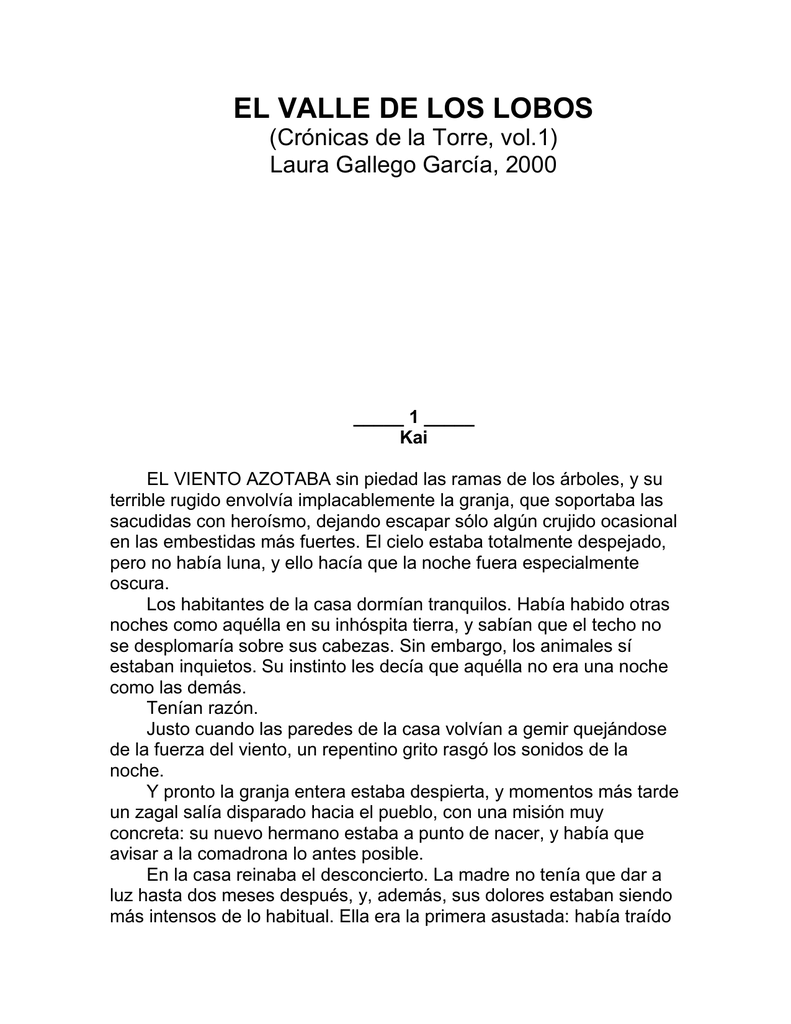 laura gallego el valle de los lobos