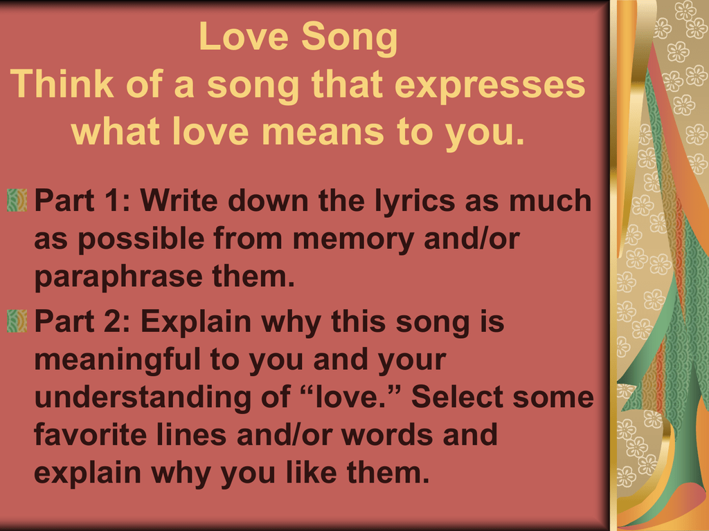 What Does Lyric Poetry Mean