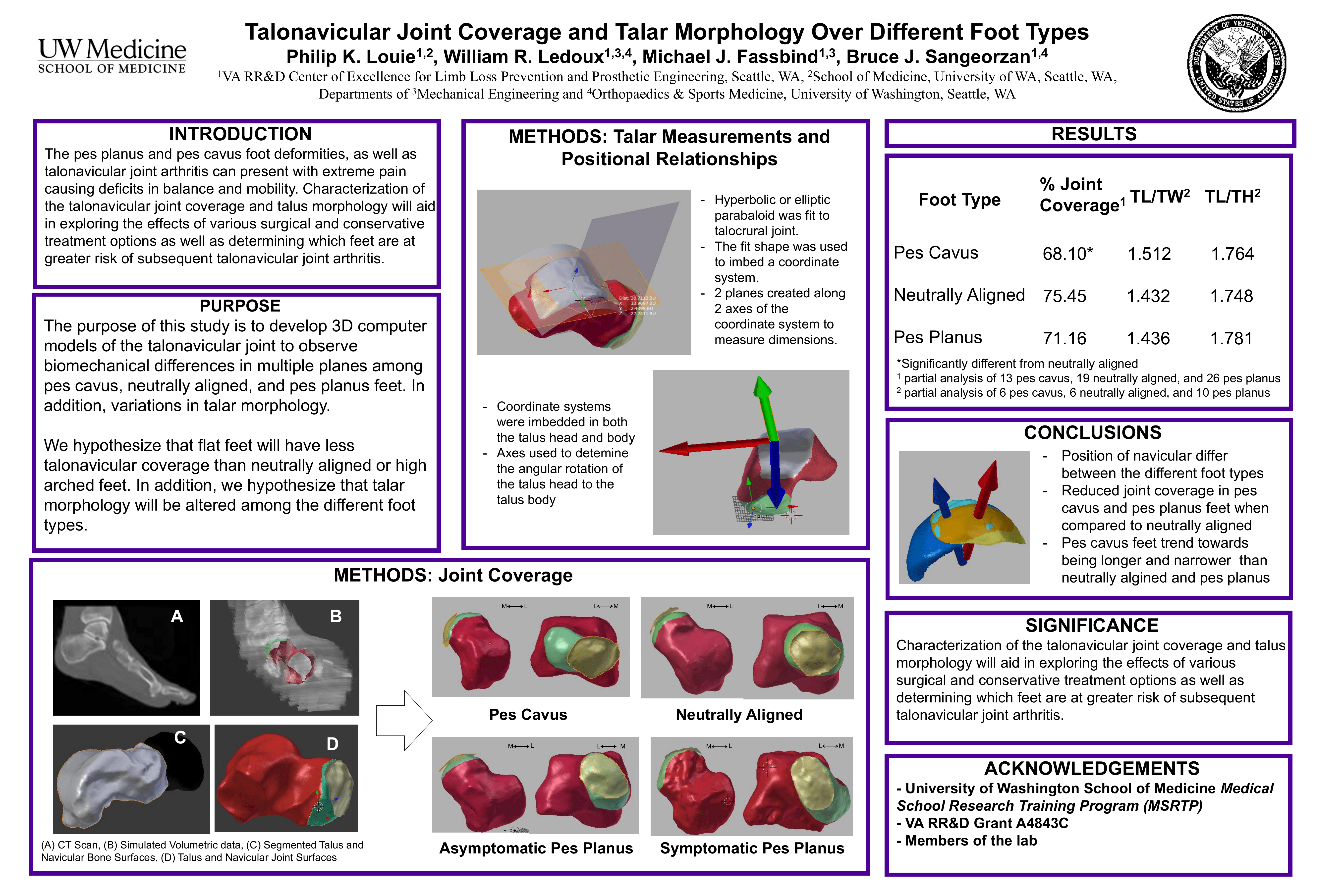 Talonavicular Joint Coverage and Talar Morphology Over Different