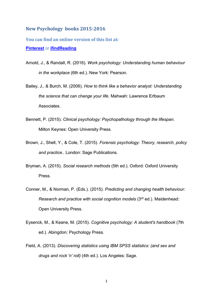 Brown, J., Shell, Y., & Cole, T. (2015). Forensic psychology Theory