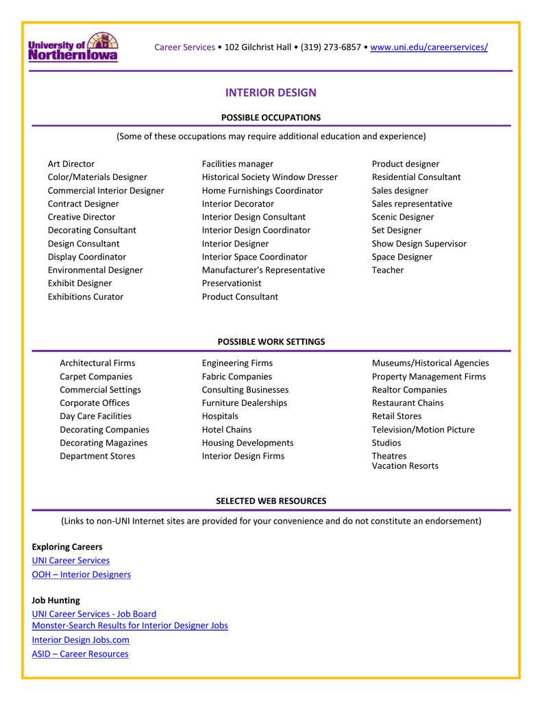 Interior Design Consultant Job Description Office